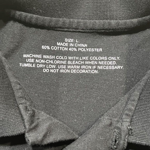 Vintage Blockbuster Employee Polo Black with Left Arm Logo | Size Large - Picture 7 of 10